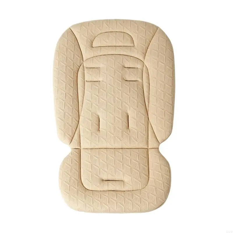 XXFE Harness-Slot Pushchair Pad with Padded Patterned Finish, Shaped Machine-Washable Liner for Daily Family Walks