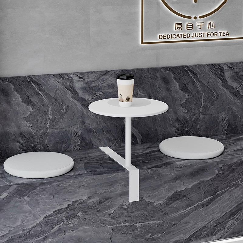 

American Industrial Style Coffee Table Modern Wall Hanging Table Milk Tea Shop Side Tables Minimalism Small Round Desk Furniture