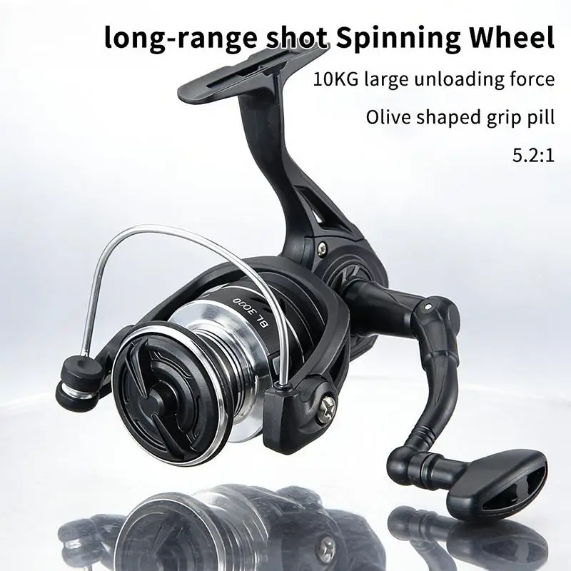 Spinnrolle der Serie 1000-7000, einfache Bedienung für Süß- und Salzwasser-Angler, kostenloser Versand – Detail 6