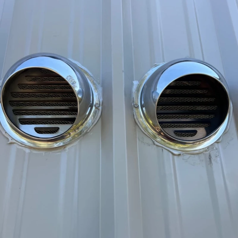Grille Ventilation murale plafond en acier inoxydable, Grilles Ventilation rondes, livraison directe