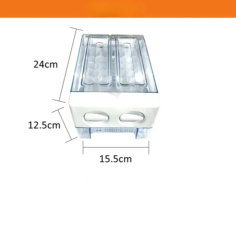 1PC semi-automatic ice making box universal for portable household refrigerator semi-automatic ice box drawer ice maker