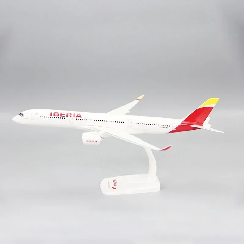 1/200 Scale A350 IBERIA Emirates British Lufthansa France KLM Aircraft  ABS Assembly Aircraft  Model Toy For Collection