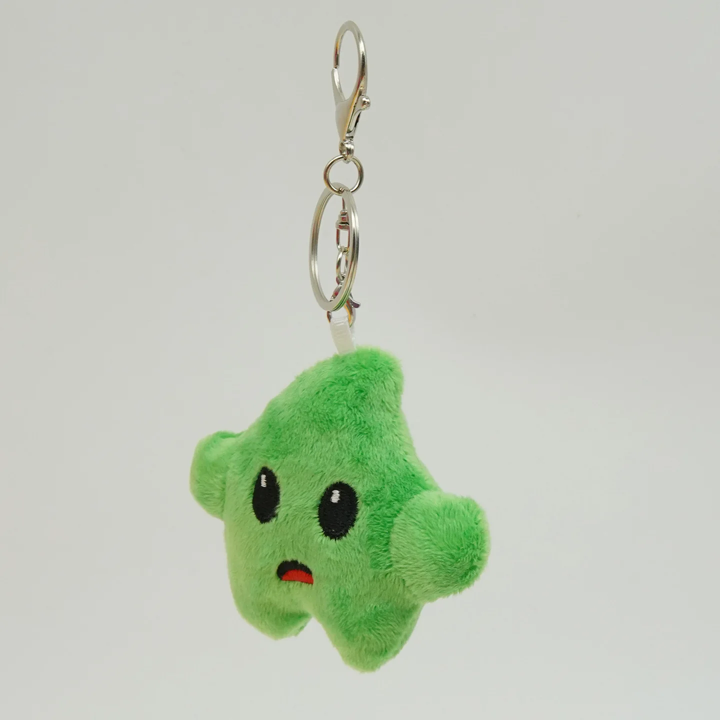 Cute Star Sprite Mario Plush Toy Soft Stuffed Star Doll Mini Keychain Pendant Collectible Bag Charm Gift For Game Fans
