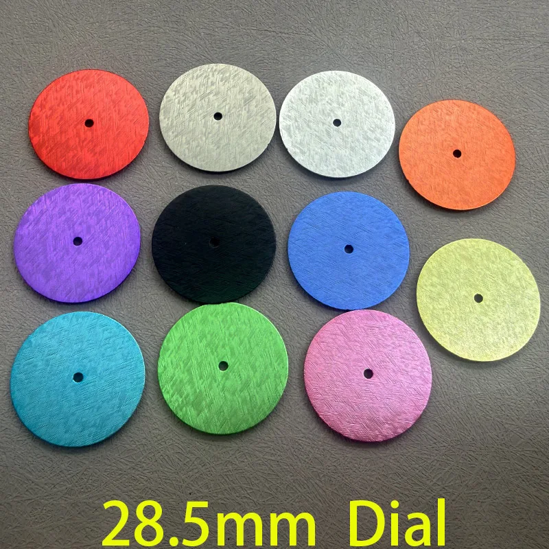 Customized Multicolor NH35 Dial Scale textur 28.5mm dial for NH35/NH36/7S26 movements watch replacement dial DIY Dial