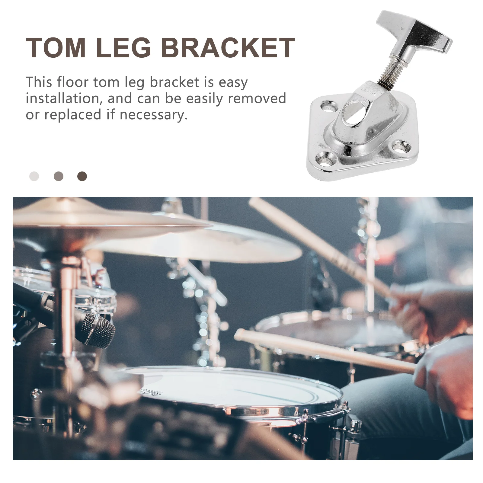 

Mount Bracket Tom Leg Base Floor Support Hardware For Accessories Iron Durable Polished Surface Easy Installation Replacement