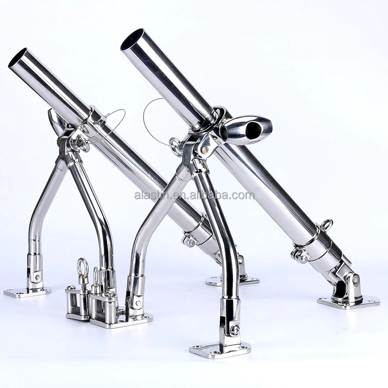 Marine Hardware Accessories Stainless Steel Adjustable Bracket Fishing Rod Bracket Legs Rod Bracket