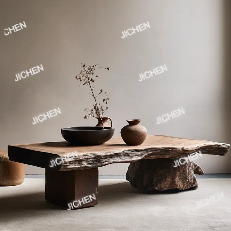 

HS Эстетический деревянный журнальный столик Антикварный дизайнер Современное украшение для гостиной Журнальный столик Уникальная мебель для дома Meubles