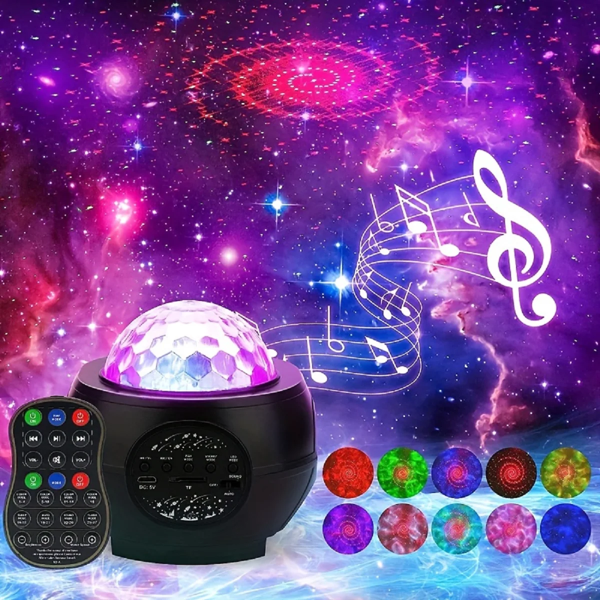 

Star Projector Galaxy Projector Bedroom music speakers and night lights Sleeping atmosphere light Home decor atmosphere lights