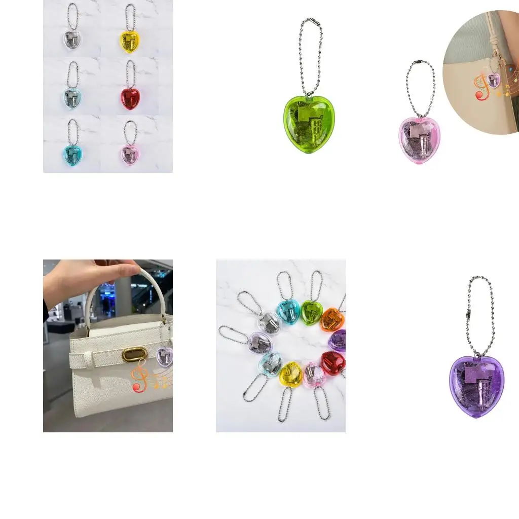 Elegant Heart Shaped Music Box Romance Design Finish Bag Hangings Gift for Valentine’s Day or Birthday