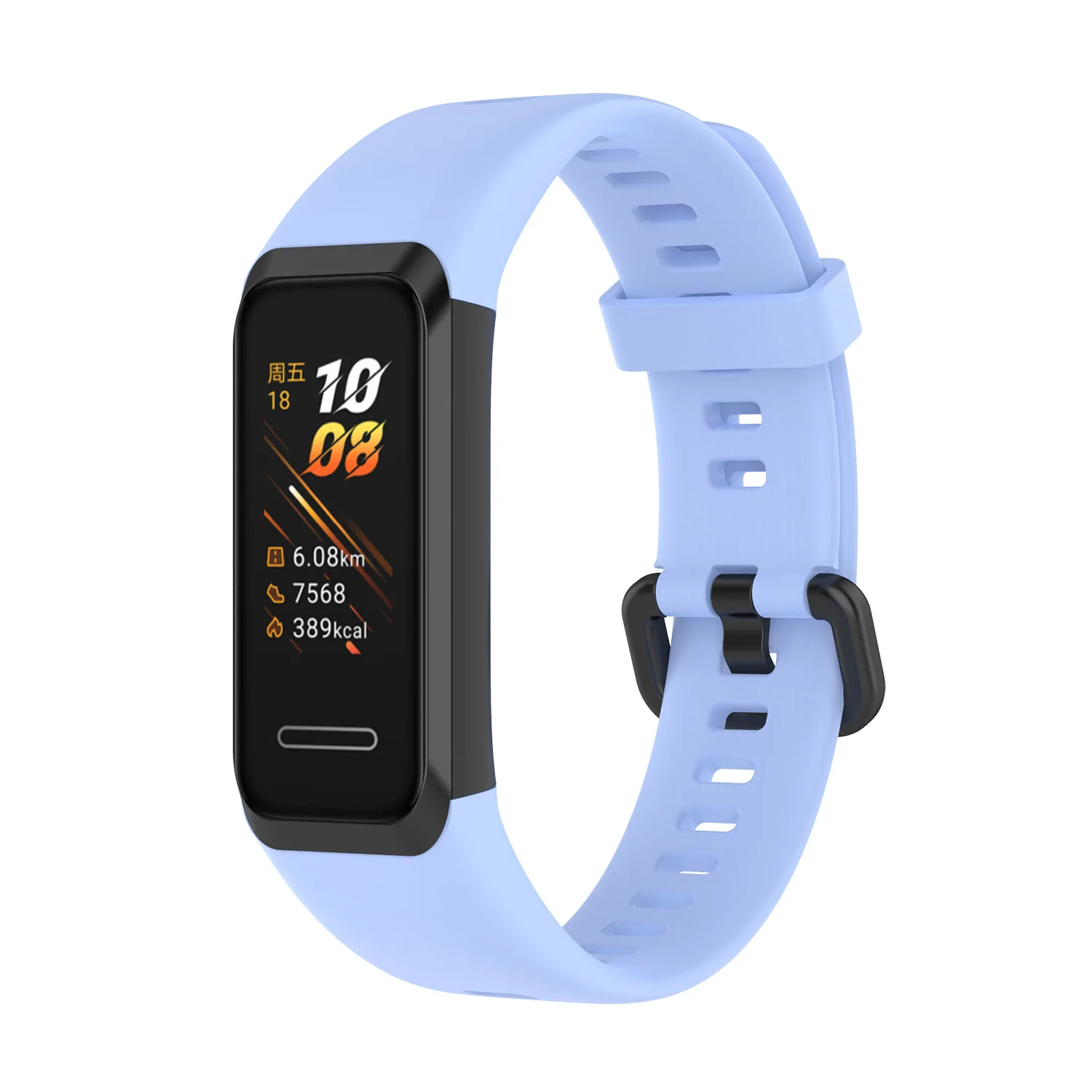 Correa de silicona para reloj Huawei Band 4, pulsera deportiva ajustable, correa de repuesto de liberación rápida