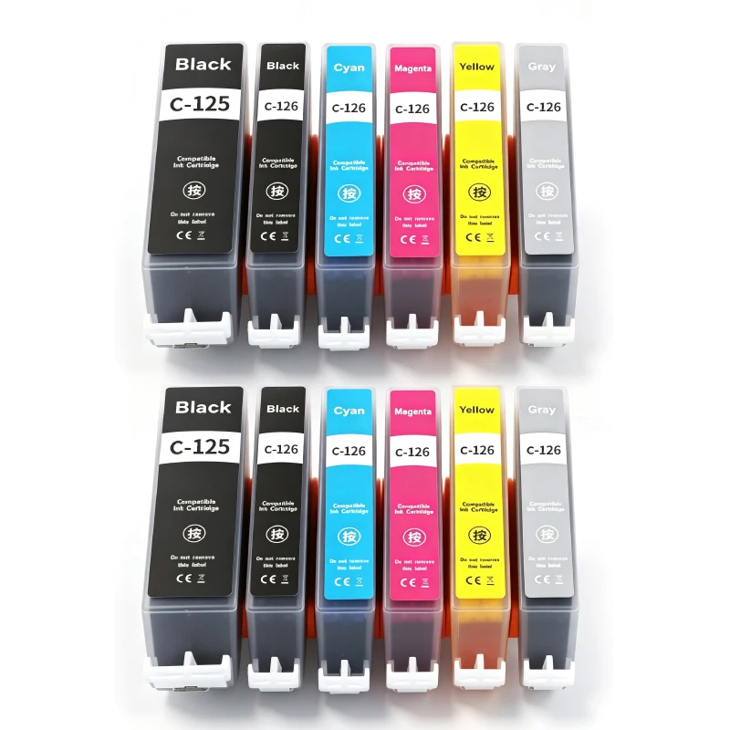 1-5set PGI-125 CLI-126 PGI125 CLI126 ink Cartridge Compatible For Canon IP4810 IP4910 MG5210 MG5310 MG6110 MG6210 IX6510 printer