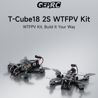 GEPRC T-Cube18 2S WTFPV Analog/O4 Quadcopter Built-in ELRS2.4G Witn SPEEDX2 1002 18000KV for Small FPV Drone Photography Toy