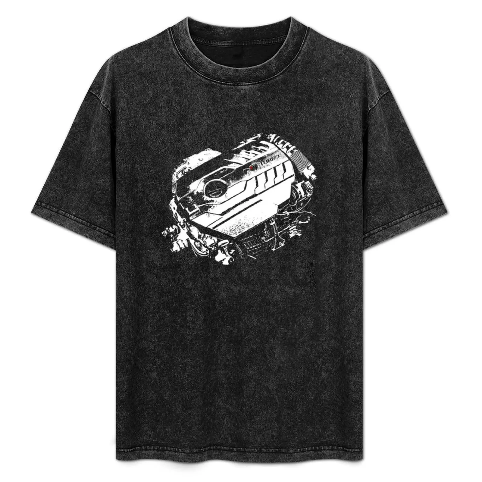 I30 N Engine Design T-Shirt Holiday Party T-Shirt for Men