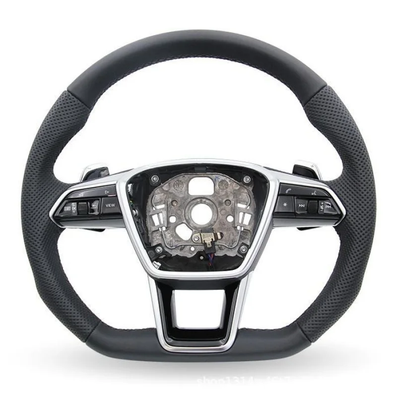 For Audi A4L/A6L Factory direct sports model genuine leather steering wheel assembly with multi-function buttons