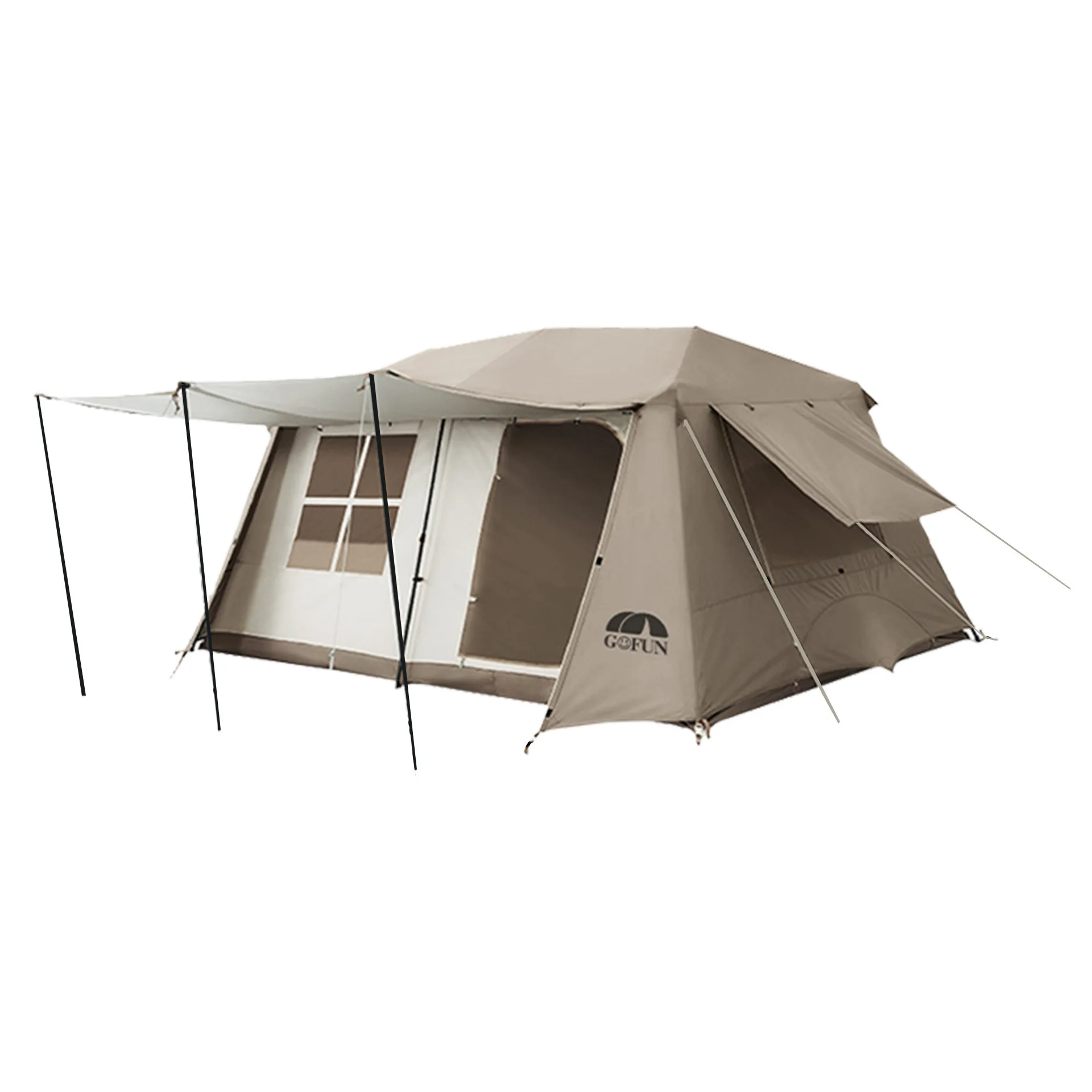 Tent Ridge 13 Tents Fully Automatic Camping Rainproof Thickened Silver Glue Quick Open Two Rooms And One Hall
