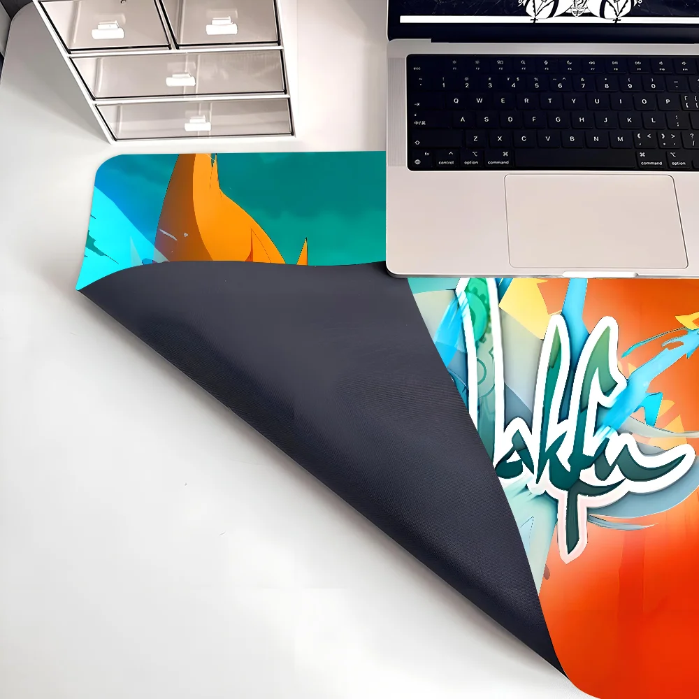 Game W-Wakfu Mousepad Mouse Mat Desk Mat With Pad Gaming Accessories Prime Gaming XXL Keyboard Pad Padding Mat