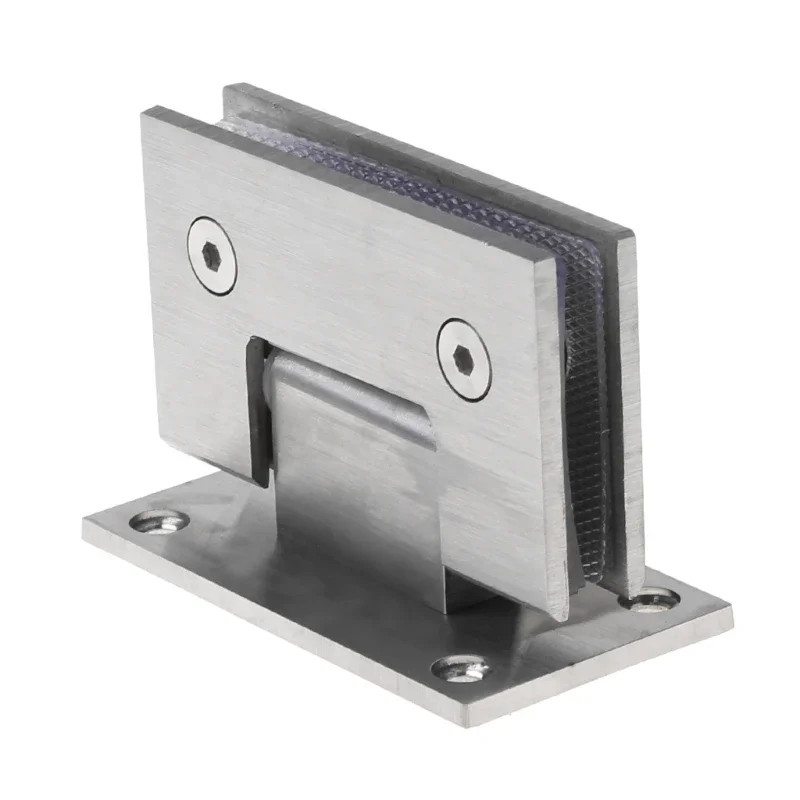 Stainless Steel Bathroom Clip Shower Room Glass Door Hinge Frameless Glass Door Clamp Glass Hinge 90 Degree Flat Fixtures Bath