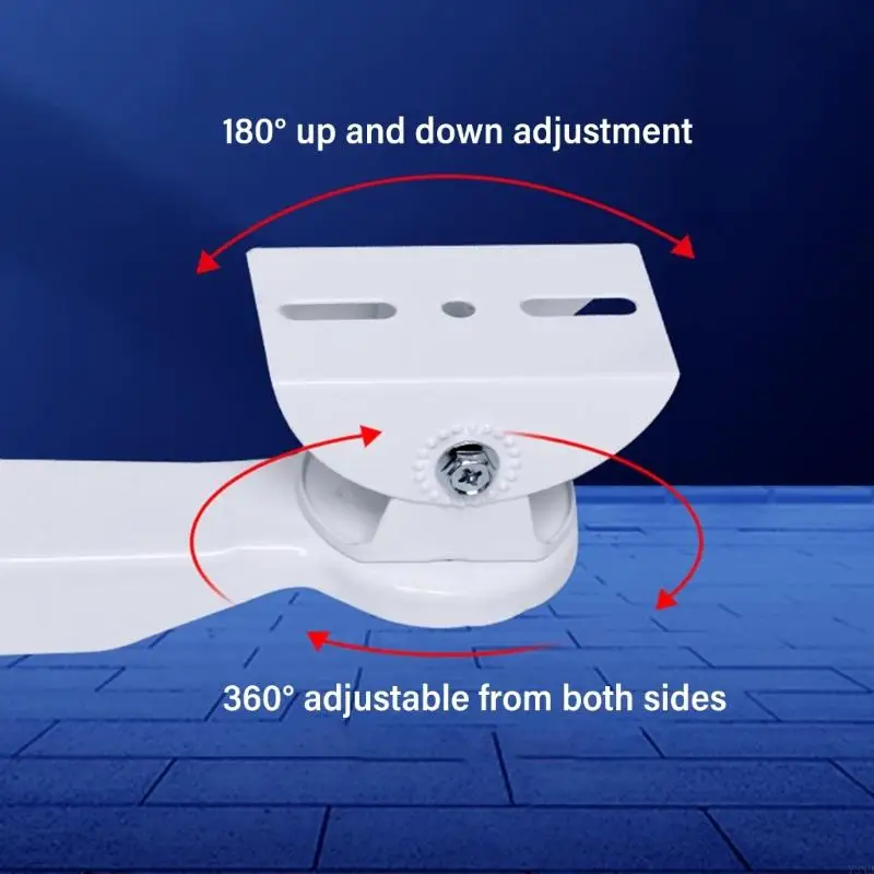 حامل كاميرا معدني عالمي لتركيب أعمدة الحائط 180 درجة دوران قابل للتعديل إعدادات سريعة ملحقات المراقبة Y3ND #3