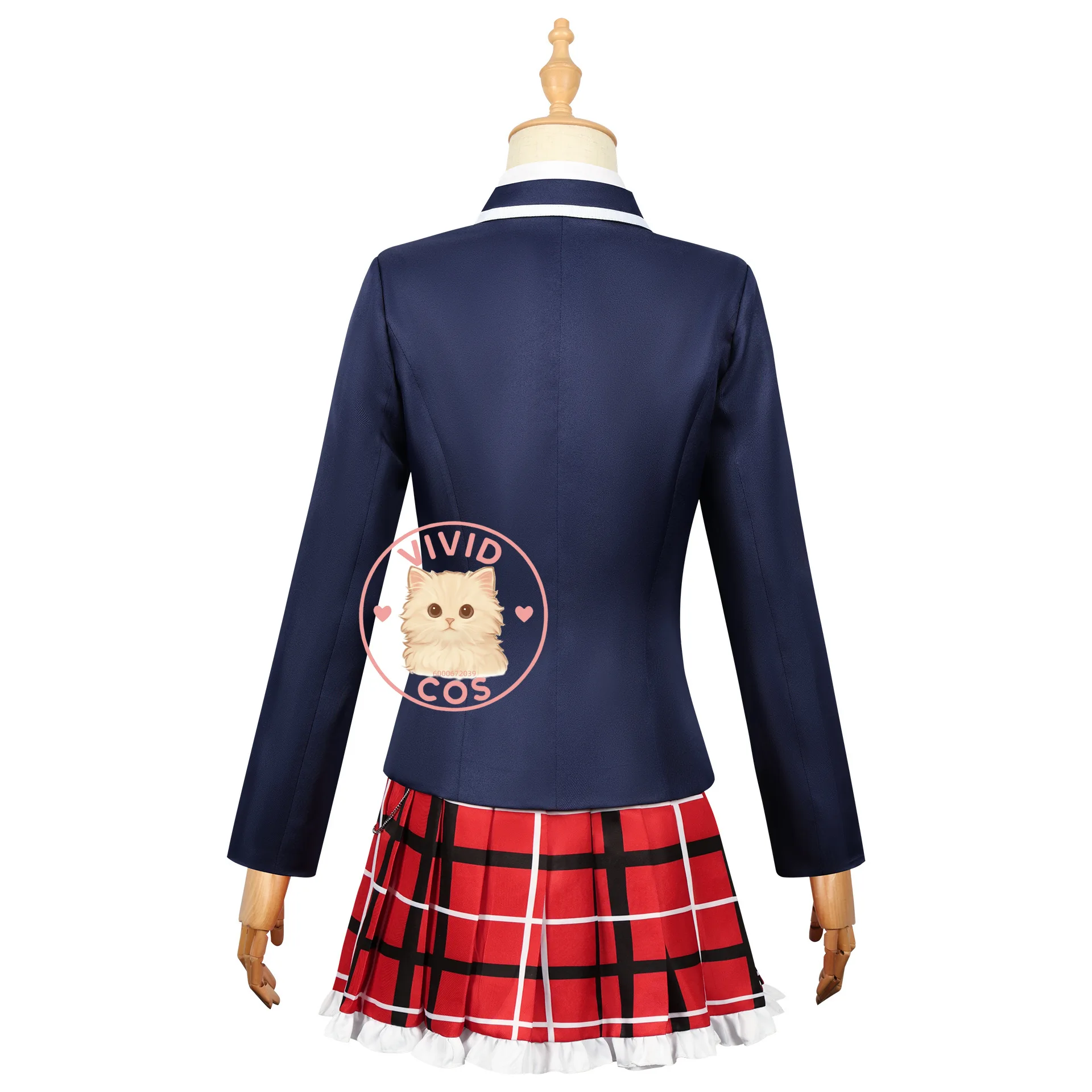 Anime Love Chunibyo Other Delusions Takanashi Rikka Dekomori Sanae Cosplay Costume Wig Woman Skirts Uniform Suit Halloween Party
