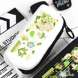 Anime Game Nahida Venti Xiao Tartaglia kaidehara Kazuha Zipper Printed Black White Canvas Bag Gift