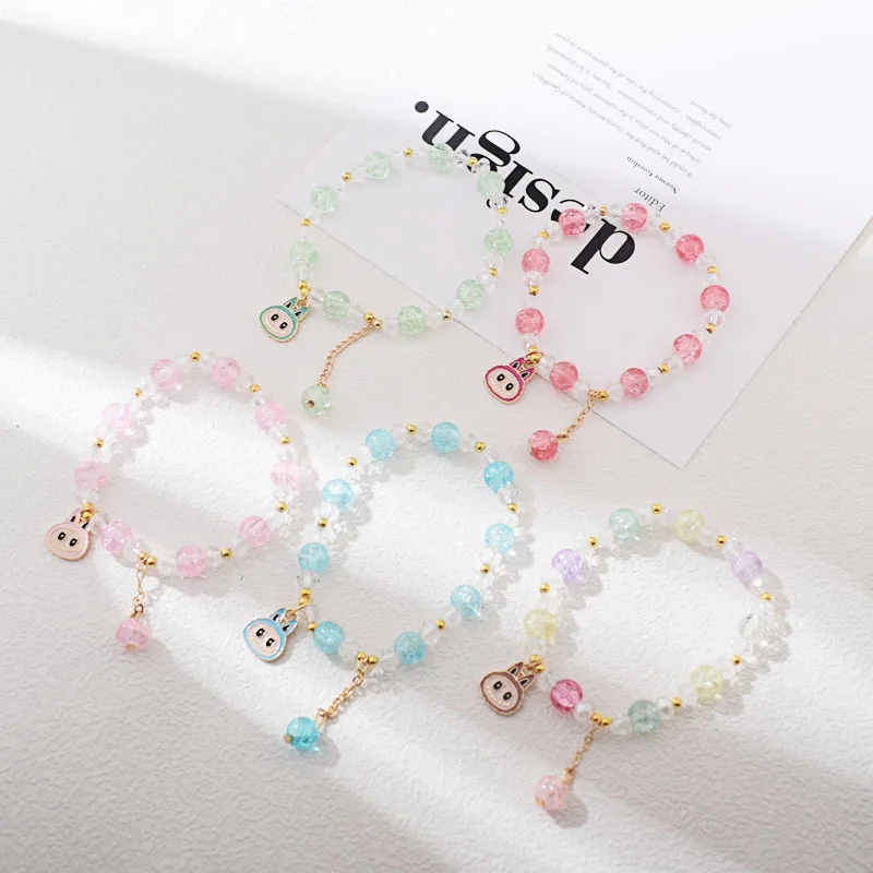 

5pcs Children's Cartoon Bracelet Colorful for Girls Anime Cartoon Child Hand Jewelry Kawaii Friends for Gifts