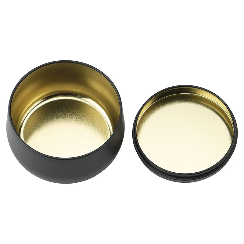 

【Must-Haves】24 Pack 8 Oz Black Candle Tins, Metal Bulk Candle Containers Candle Jars With Lids And 32 Stickers For Candle Making