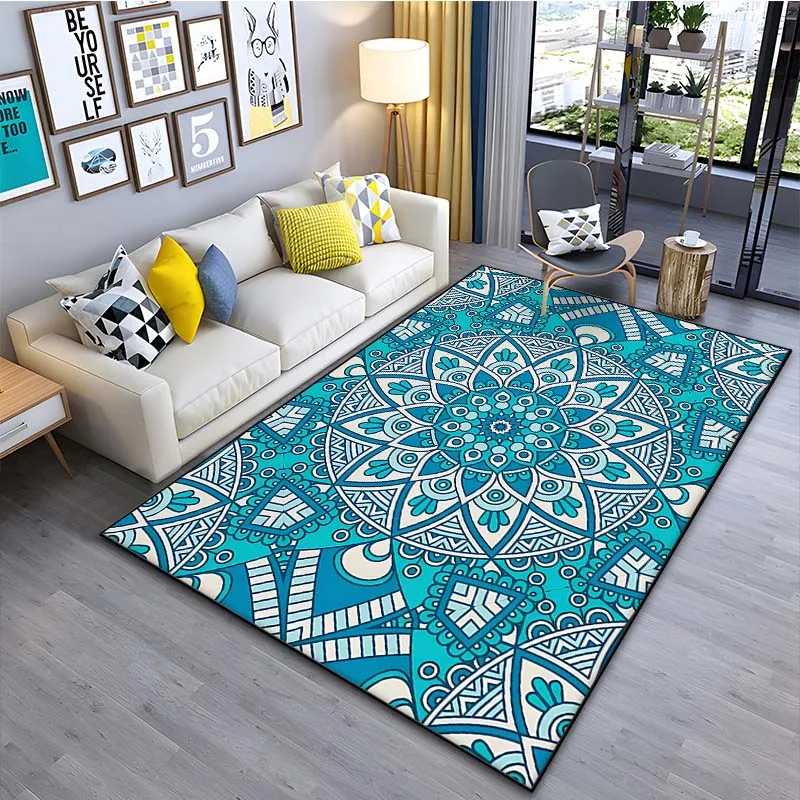 

Mandala Pattern Floor Rug 15Sizes Living Room Bedroom Bedside Bathroom Floor Mat Area Rug Carpets Home Decor Living Room Decor