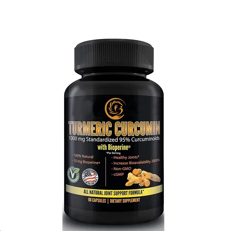 

Turmeric Curcumin 1000 Mg 95% Curcuminoids, Bioperine 10 Mg, Increased Absorption, Organic Turmeric, Vegan, Gluten Free