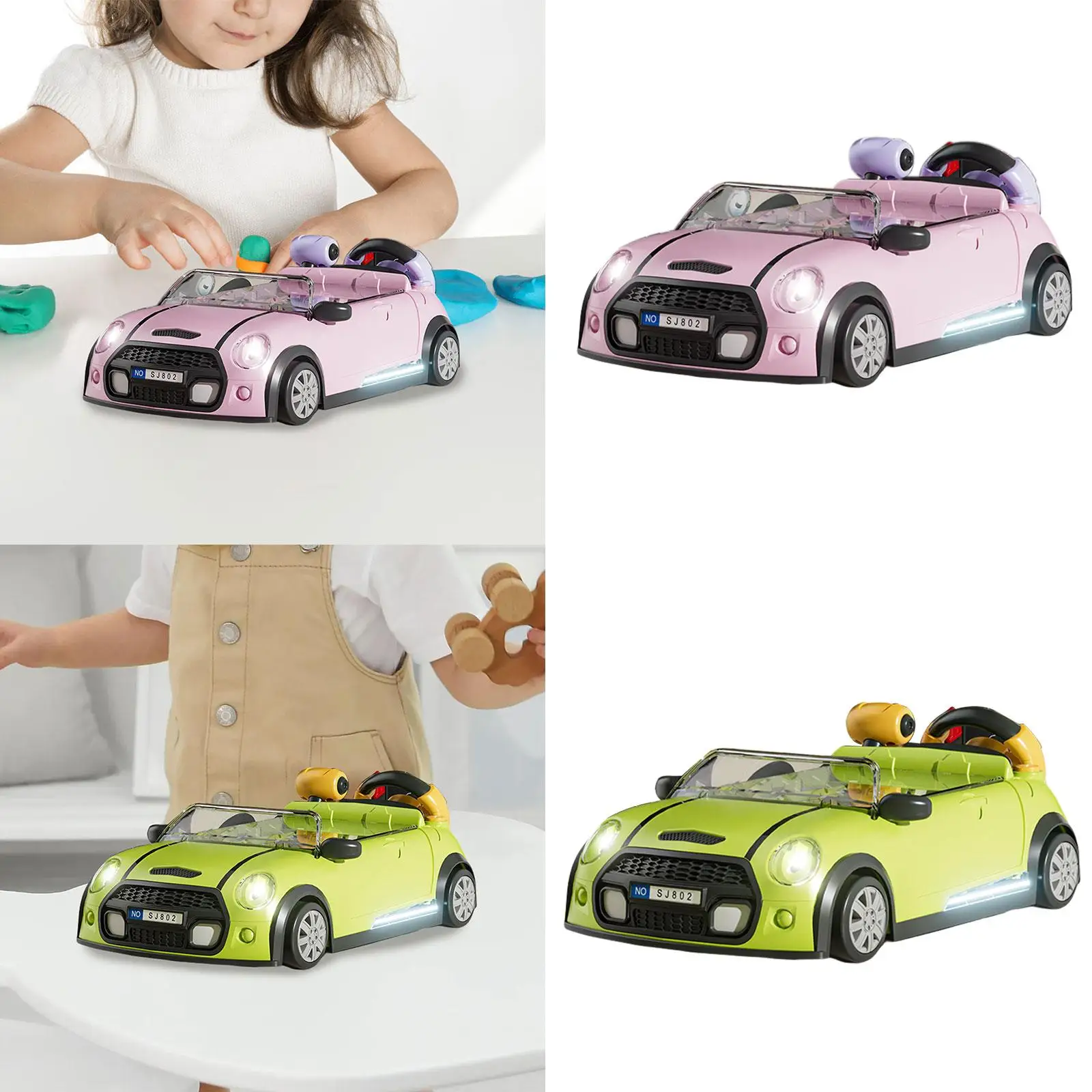 

Musical Steering Wheel Toys for Boys, Simulated Driving Race Car Game with