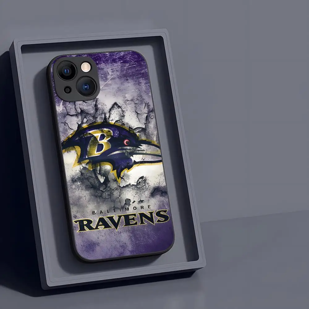 Top Sports-Baltimore Ravens Phone Case for iphone 12 Pro 14 Mini 13 16 11 X Xr Xs 15 8 Plus Luxury Soft Back Cover