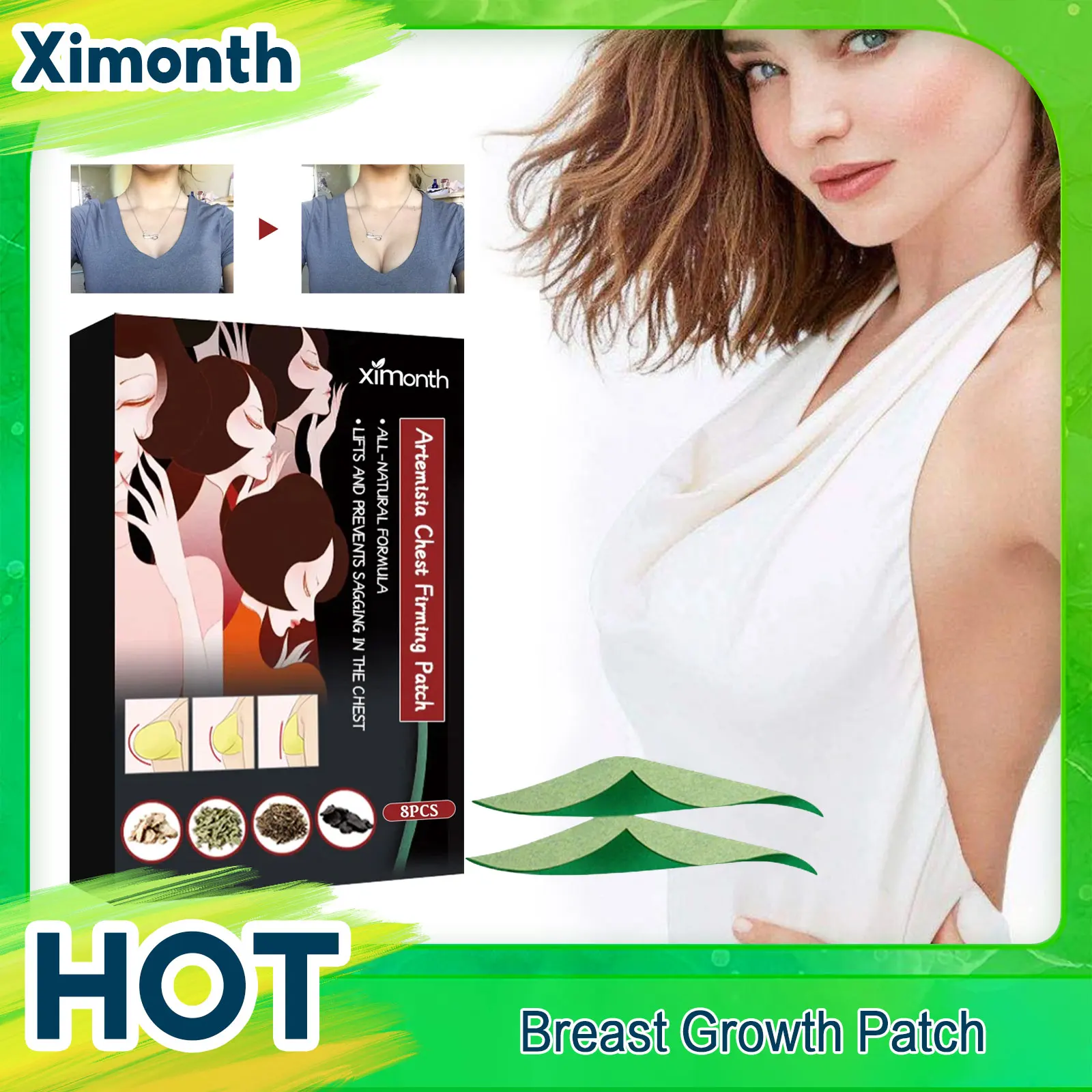 Breast Firming Plaster Chest Lifting Tightness Increase Bust Elasticity Anti Sagging Fast Growth Up Breast Enlargement Patches