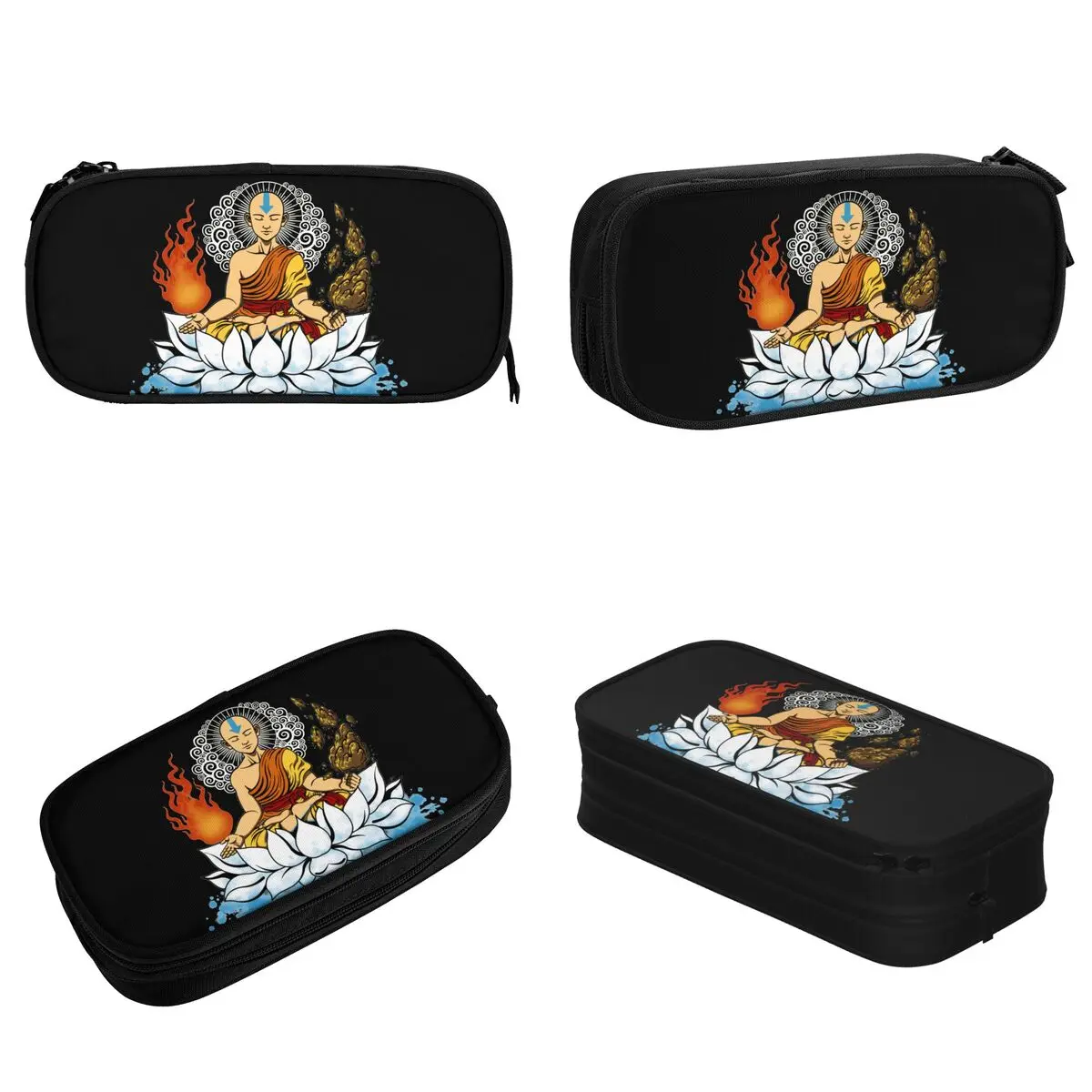 Enlightenment Pencil Cases Cute Avatar The Last Airbender Pen Bag Student Big Capacity Students School Cosmetic Pencil Pouch