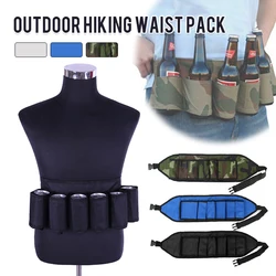 Outdoor Beer Belt Mountaineering Camping Hiking Portable Beverage Belt Bag Wine Bottle Rack Hanging Organizer  Party Pocket