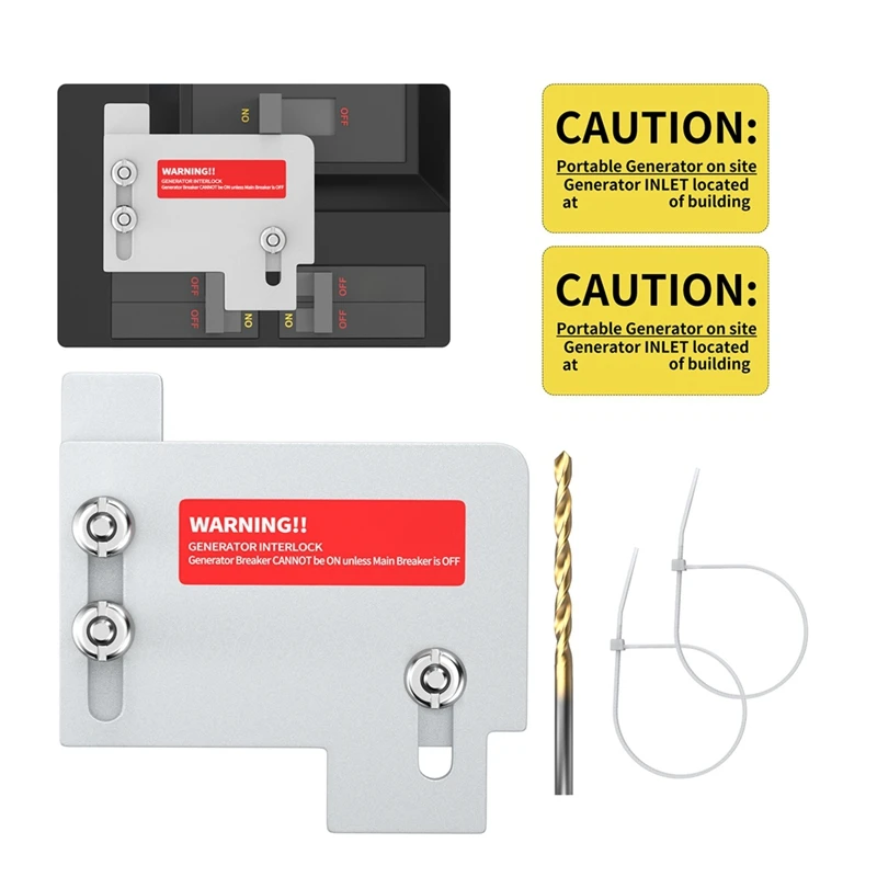 ABSJ-Kit de verrouillage de générateur pour marteau de coupe Eaton série CH 150 et 200 ampères avec disjoncteur TAN, verrouillage électrique horizontal