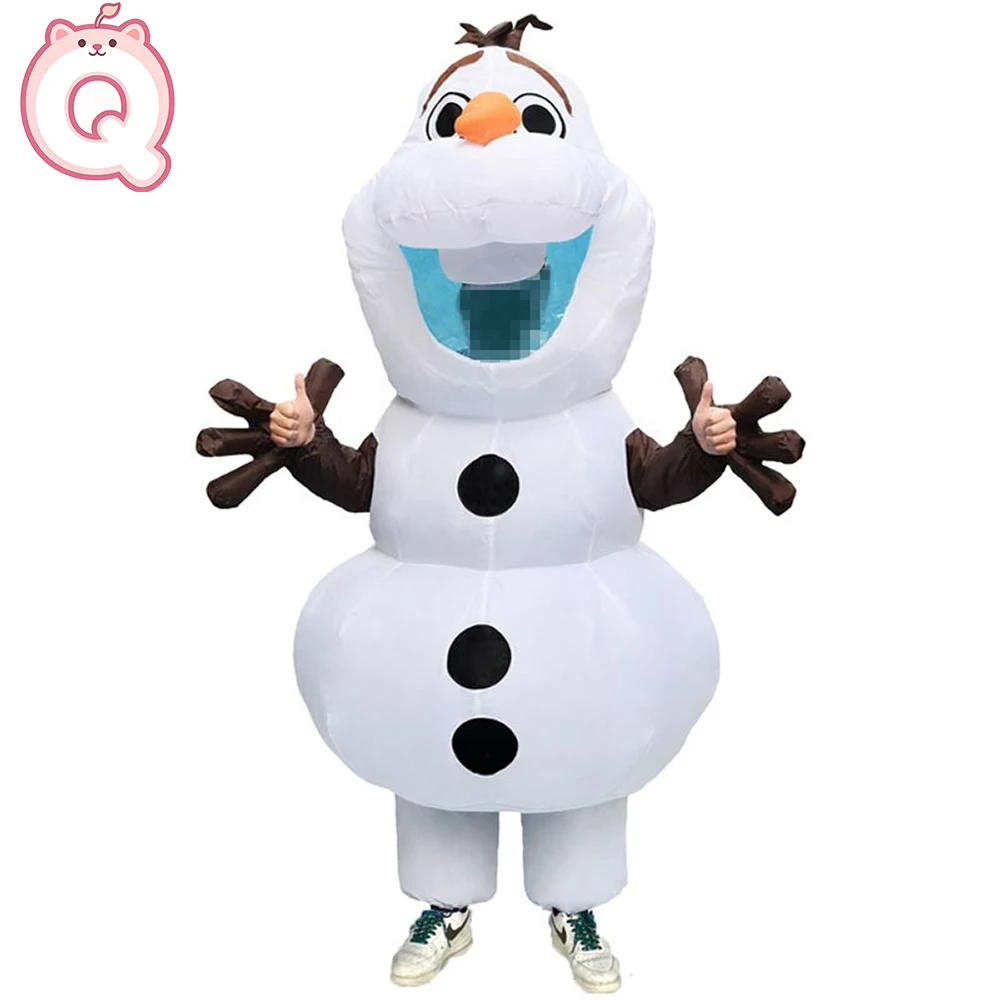

Christmas Stage Snowman Doll Performance Inflatable Costume Masquerade Cosplay Prop Clothing Halloween Walking Cartoon Clothes