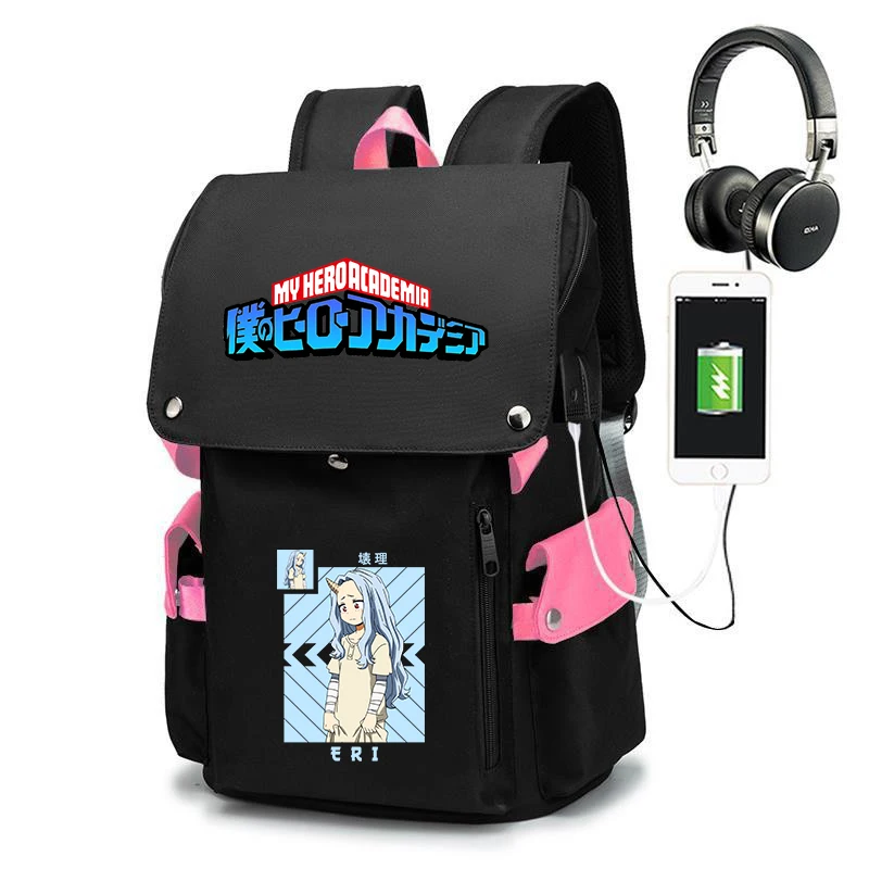 

Anime Eri Backpack for Girls My Hero Academia Schoolbag Large Capacity Student Bookbag Casual Travel