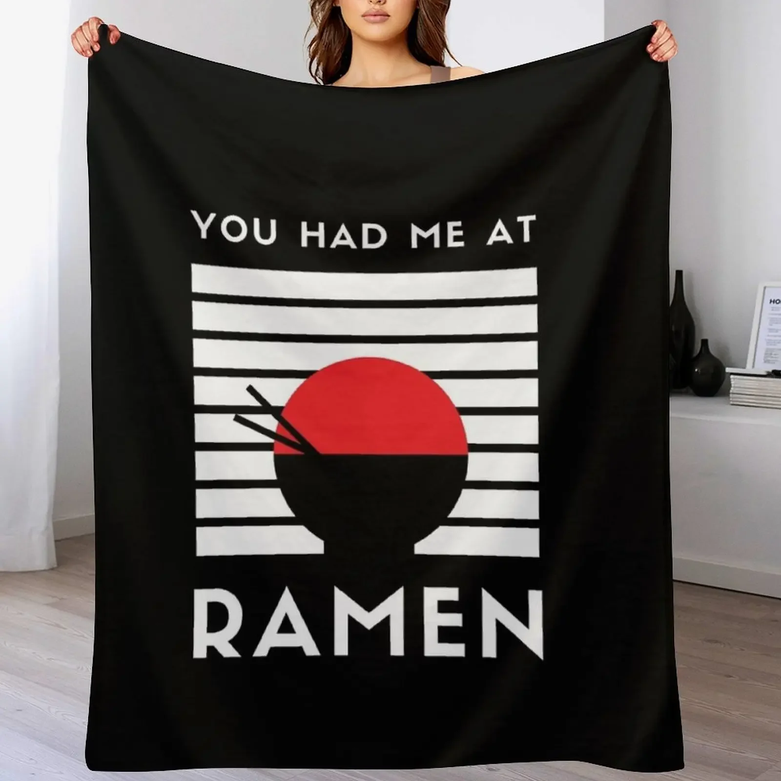 

Ramen Noodles Throw Blanket Ultra Plush Cozy Blanket for Napping Sleeping