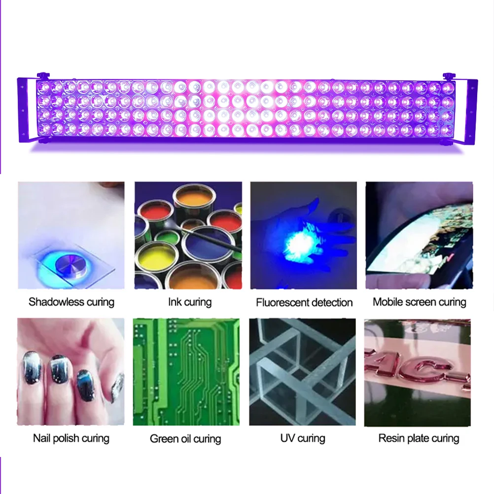 Lampada UV polimerizzazione UV 365nm 395nm riparazione circuito stampato adesivo senza ombre olio verde resina fotosensibile stampa 3D
