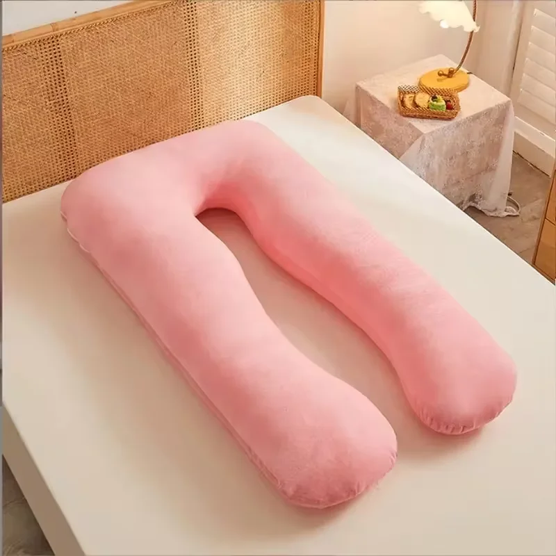 

Подушка для беременных для поддержки талии, однотонная, для сна на боку, удобная подушка для беременных для поддержки живота