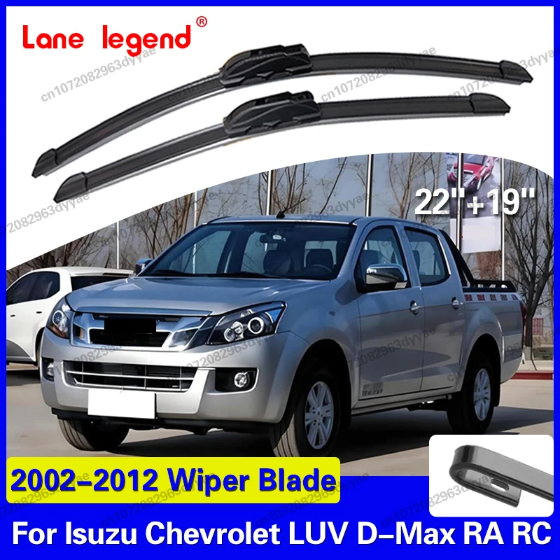 Para Isuzu Chevrolet LUV D-Max RA RC 2002-2012 2003 2007 2009 2011, 2 Piezas de Escobillas Limpiaparabrisas Delanteras