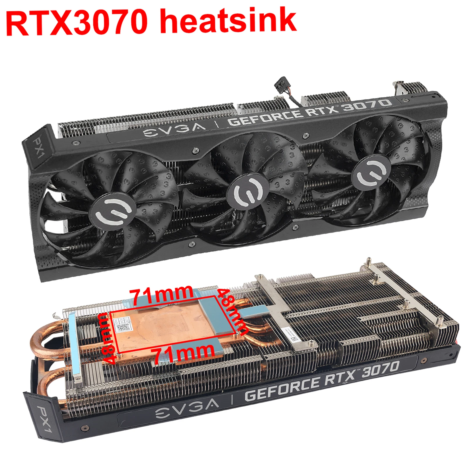 GPU Cooler Heatsink Assembly Replacement For EVGA XC3 BLACK GAMING