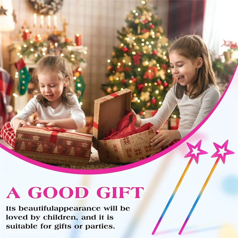 B49B-baguette magique, baguette féerique, accessoires de décoration de fête de vacances pour enfants, accessoires de spectacle de danse