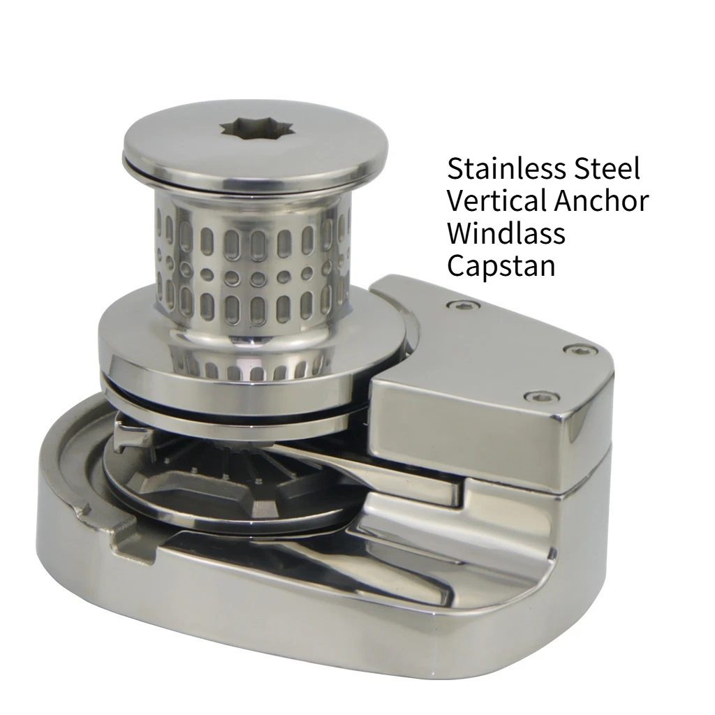 Vertical Anchor Windlass 12V 24V High Power 1200W 1500W 2000W 316L Stainless Steel for Boat Marine Yacht Corrosion Resistant