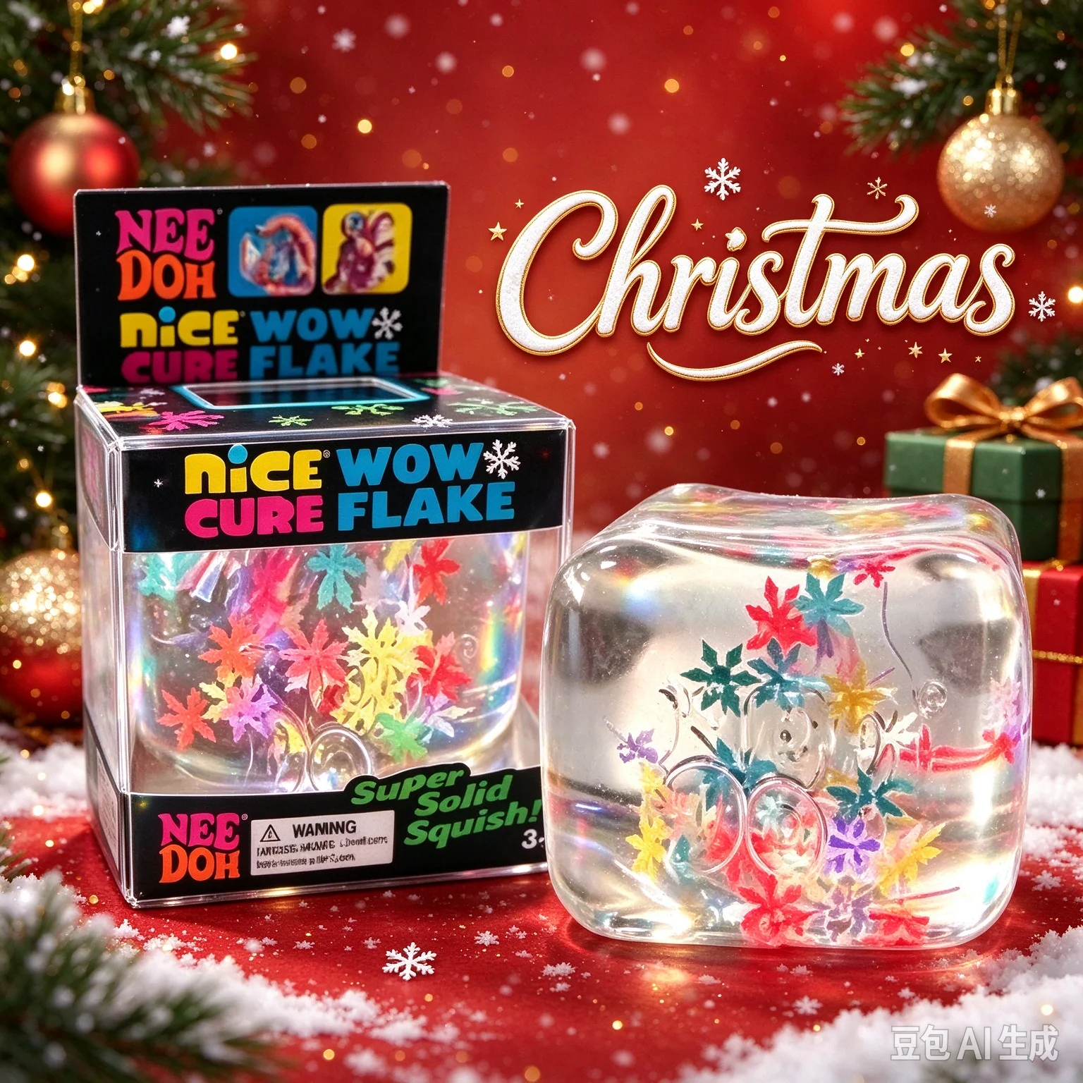 Hot Needoh Wow Flake Nice Cube Squeeze Sensory Stretch Anxiety ASMR Anti Stress Release Hand Relax Gift Toy