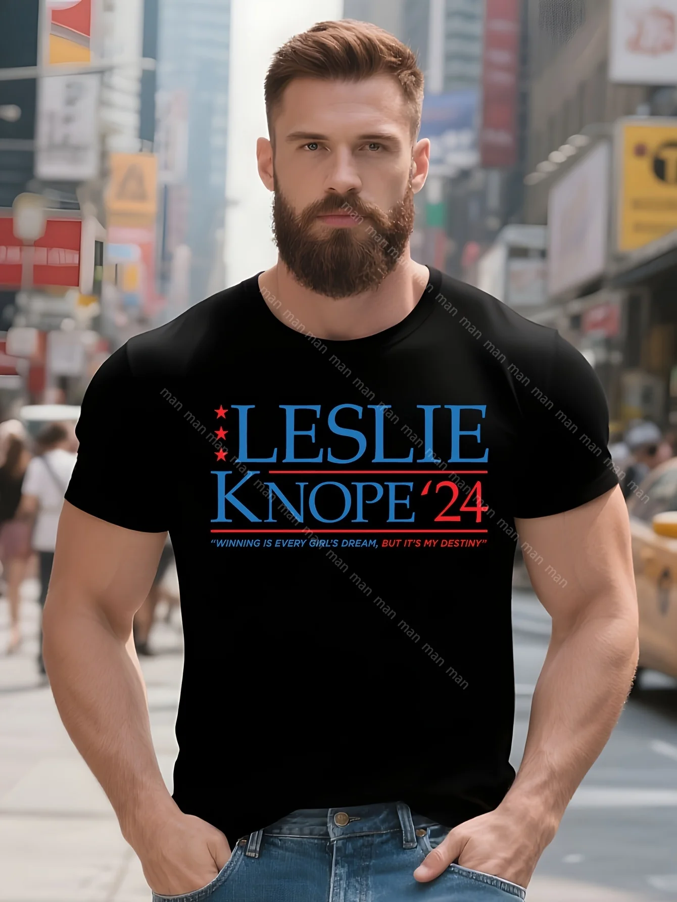 

Футболка Leslie Knope 2024, футболка Parks & Rec, ТВ-шоу, США # цвет: Белый, размер: M