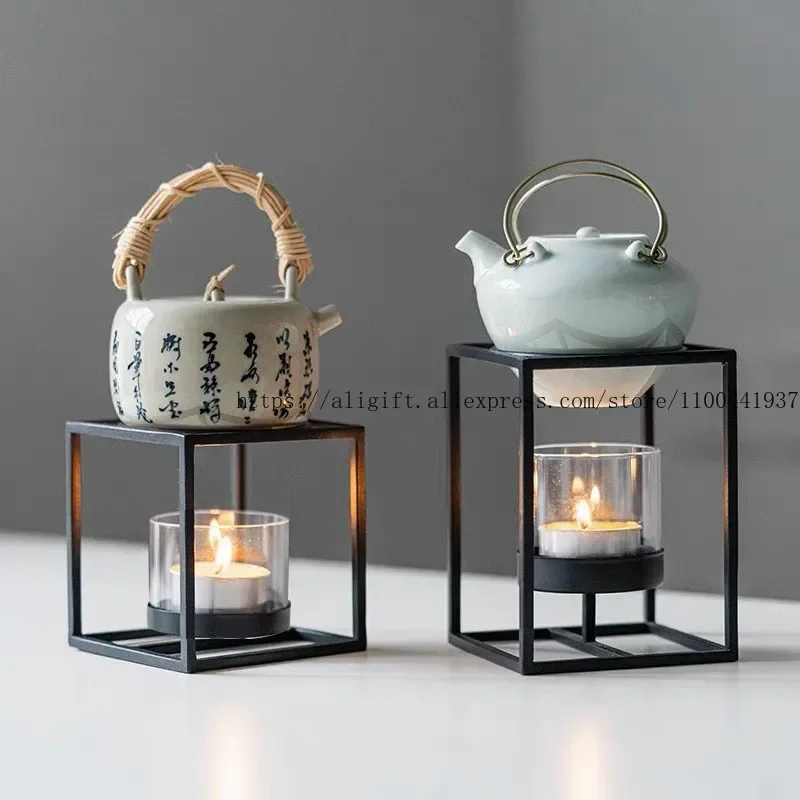 Creative Wrought Iron Candlestick Smoked Gift Wedding Restaurant Bedroom Ornaments Romantic Time Dinner Decorations