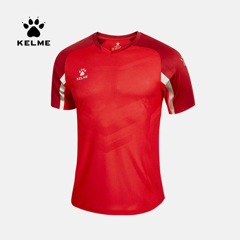 Kelme camisa de futebol topo masculino jogo treinamento esportes respirável camisa de secagem rápida pode ser personalizado camisa da equipe 8051zb1004