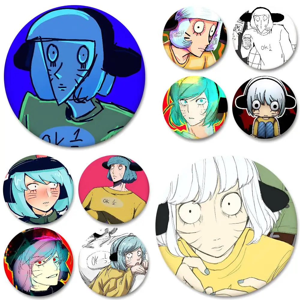 N-Nyon Ranfren Round Badges Can Be Used To Decorate Clothes And Backpack Pins