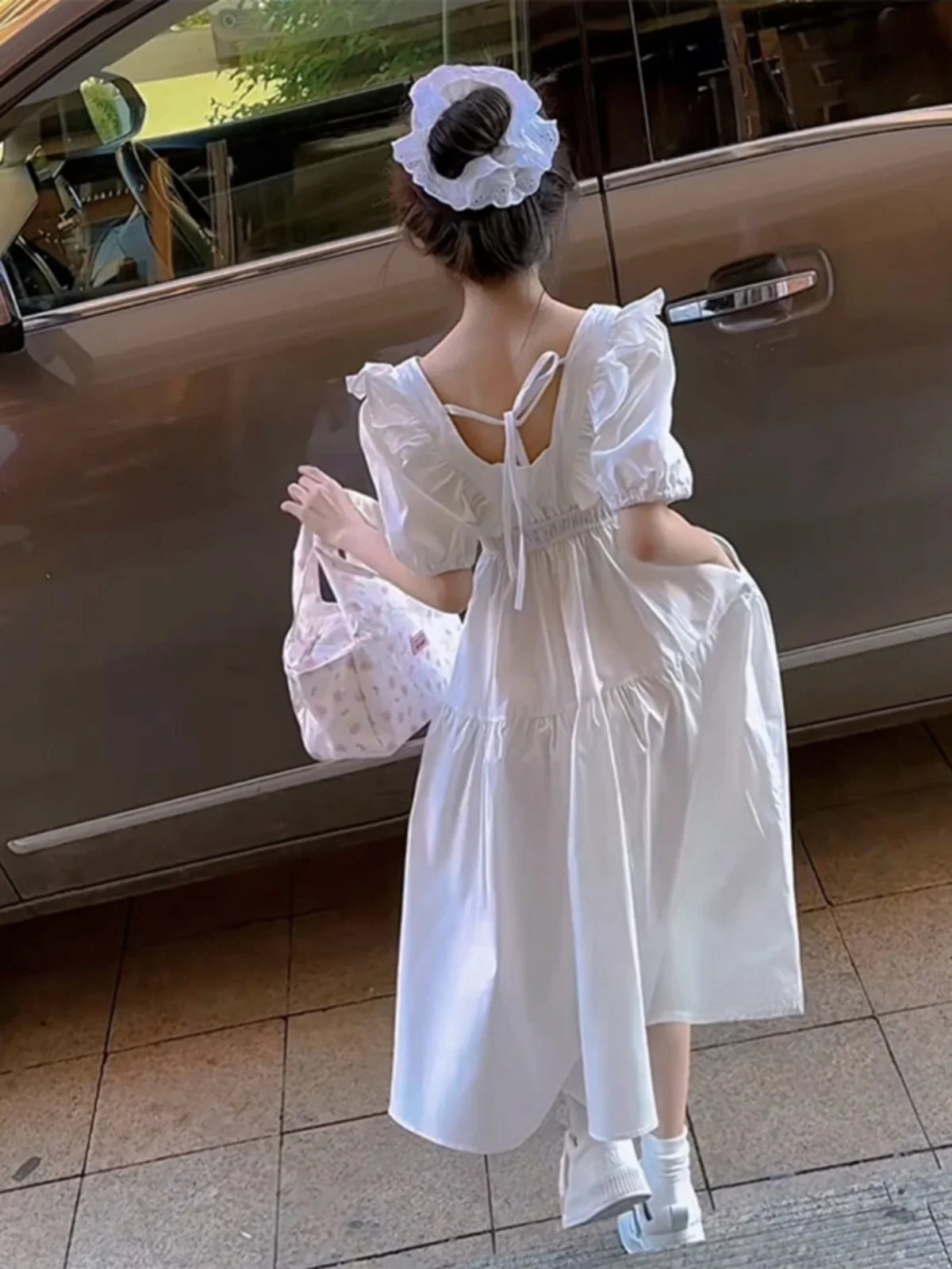 

Princ Sle Girls Dr Summer New Faion Bubble Sve Long Skirt Children's Clothing Ele Princ Dr for Girls