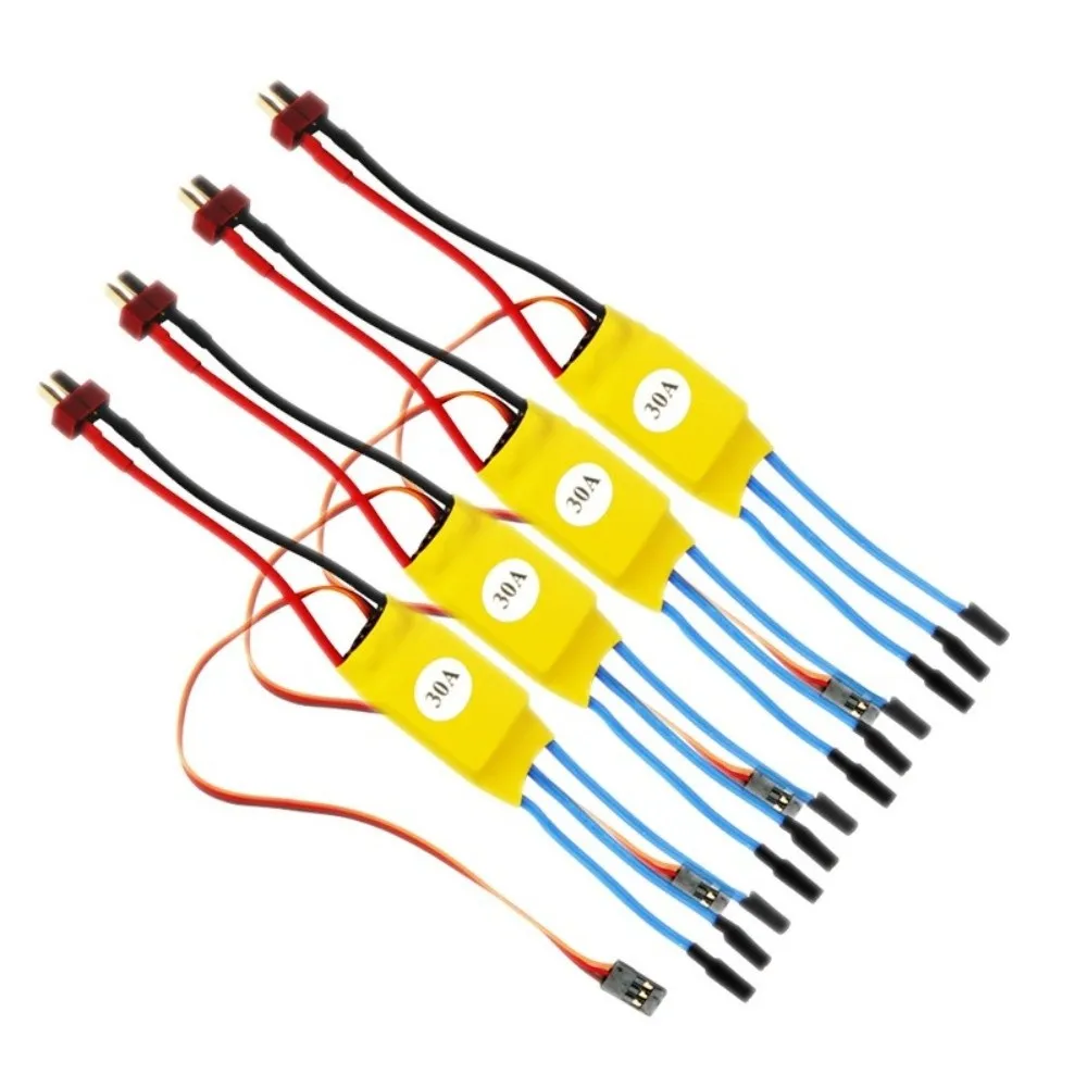 HW30A 40A Brushless ESC BEC Function Banana Head Mini Quadcopter ESC T Plug Easy Use RC Plane Parts for FPV F450